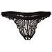 828-THC-1 S / M Pantaloncino Thong panties Nero - Foto miniatura 1