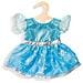 Vestito Da Bambola Vestito Principessa Ghiaccio Blu 35-45 Cm - Foto miniatura 1