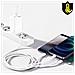 Cavo 3 In 1 Da Usb A Lightning, Usb-c E Micro-usb 3.5a 1m E 50 Bianco - Foto miniatura 3