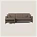 Kafka Divano Letto Angolare In Morbido Tessuto Impermeabile T02 Marrone 262 Cm Sinistro (mat. 120x197) - Foto miniatura 1