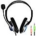 Micro-cuffie Cablate Doppio Jack 3,5 Mm Con Telecomando Microfono Nere - Foto miniatura 4