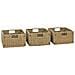 Vanità Da Bagno E 3 Cestini Legno Massello Di Teak 132x45x75 Cm - Foto miniatura 7