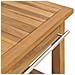 Vanità Da Bagno E 3 Cestini Legno Massello Di Teak 132x45x75 Cm - Foto miniatura 9