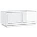 Tavolino Da Salotto Bianco Lucido 102x50x44cm Legno Multistrato - Foto miniatura 2