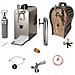 Set Completo - Spillatore Birra - Jet 30 Dispenser Birra Sottobanco Macchina Per Birra 1-linea 35 Litri /h - Raffreddatore A Flusso Con Botti In Legno Keg Type A - Foto miniatura 5