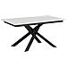 Tavolo Allungabile 90x160/220 Cm Ganty - Bordo In Tinta Telaio Antracite - Cemento - Foto miniatura 1