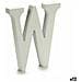 Lettera W Legno Bianco (1,8 X 21 X 17 Cm) (12 Unità) - Foto miniatura 1