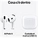 AirPods 4 Suono e Comfort di Ultima Generazione Colore: Bianco - Foto miniatura 5