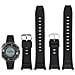 Cinturino Per Orologio Nero E Argento Per Casio Prg-130y /paw /prw-1500 - Foto miniatura 1