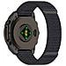 Cinturino Per Orologio Garmin In Nylon Con Velcro - 26 Mm Nero Grey - Foto miniatura 2