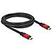 Cavo USB 5 Gbps USB Type-C maschio per maschio PD 3.0 100 W E-Marker 2 m metallo rosso - Foto miniatura 1
