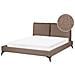 Letto Bouclé Melle 160 X 200 Cm Marrone - Foto miniatura 2