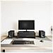 Supporto Monitor Con Cassetti Rovere Nero 50x27x15cm Truciolato - Foto miniatura 3