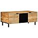 Tavolino Da Salotto Marrone 100x54x40cm Legno Massello Di Mango - Foto miniatura 1