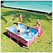 Piscina Fuori Terra - Rettangolo - 220x150x60 Cm - Rosa - Include Accessori Coordinati Cb60 - Foto miniatura 4