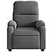 Poltrona Reclinabile Elettrica Grigio Scuro Tessuto Microfibra - Foto miniatura 8