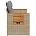 Divano da Giardino con Cuscini a 2 Posti Beige in Polyrattan - Foto miniatura 5