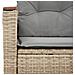 Divano da Giardino con Cuscini a 2 Posti Beige in Polyrattan - Foto miniatura 7