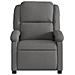 Poltrona Reclinabile Massaggio Elettrica Grigio Scuro Tessuto - Foto miniatura 9