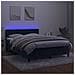 Letto a Molle con Materasso e LED Blu Scuro 140x190 cm - Foto miniatura 4