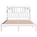 Letto Libreria senza Materasso Bianco 160x200 cm Legno di Pino - Foto miniatura 4