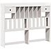 Letto Libreria senza Materasso Bianco 160x200 cm Legno di Pino - Foto miniatura 6