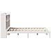 Letto Libreria senza Materasso Bianco 160x200 cm Legno di Pino - Foto miniatura 7