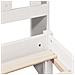 Letto Libreria senza Materasso Bianco 160x200 cm Legno di Pino - Foto miniatura 9