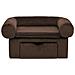 Divano per Cani con Cassetto Marrone 75x50x38 cm in Peluche - Foto miniatura 3
