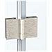 Box Doccia Angolare 70x100 Cm Apertura Due Porte Soffietto H200 Cm Cristalli Trasparente 6mm Profilo Satinato Elio - Foto miniatura 5