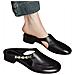 Scarpe Donna Stile Vintage Francese, Ciabatte Mule Estive In Pvc Nero Con Tacco Basso E Punta Chiusa, Compatibile Con Abbigliamento Casual It  S - Foto miniatura 1
