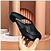 Scarpe Donna Stile Vintage Francese, Ciabatte Mule Estive In Pvc Nero Con Tacco Basso E Punta Chiusa, Compatibile Con Abbigliamento Casual It  S - Foto miniatura 4
