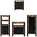 Set di mobili per il bagno 4 pcs Legno massello riciclato - Foto miniatura 7