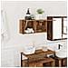 Mobile da Bagno Legno Antico 60x25x30 cm in Legno Multistrato - Foto miniatura 2