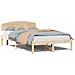 Struttura del letto Marrone 120 x 190 cm Legno massello di pino - Foto miniatura 4