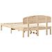 Struttura del letto Marrone 120 x 190 cm Legno massello di pino - Foto miniatura 8