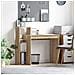 Scrivania rovere artigianale 100 x 40 x 90 cm Legno multistrato - Foto miniatura 2