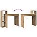 Scrivania rovere artigianale 100 x 40 x 90 cm Legno multistrato - Foto miniatura 8
