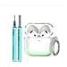 Custodia Protettiva In Tpu Compatibile Con Apple Airpods 4 Con Penna Di Pulizia E Portachiavi Green - Foto miniatura 1