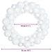 Corone di Palline di Natale 2 pcs Bianco 33 x 33 x 7 cm - Foto miniatura 8