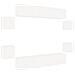 Set Mobili Porta TV 8pz Bianco in Legno Multistrato - Foto miniatura 1