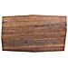 Tavolo Da Pranzo Bordo Conico In Legno Di Acacia Con Finitura Ruggine 160x90x76 - Foto miniatura 6