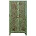 Armadio In Legno Verde Fatto A Mano 85x40x176h Cm - Foto miniatura 2