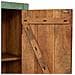 Armadio In Legno Verde Fatto A Mano 85x40x176h Cm - Foto miniatura 6