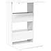 Tavolo laterale Bianco 40 x 35 x 60,5 cm Legno multistrato - Foto miniatura 1