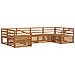 Set divani 6 pcs Naturale Legno di Acacia Massello - Foto miniatura 1