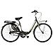 Bici Da Donna Misura 26 X 1,75 Lusso Bicicletta Linea Venere City Bike Senza Cambio 1v Completa Di Accessori Con Luci A Led - 40 Titanio Verde Lime - Foto miniatura 1