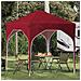 Tenda per feste a pop-up 194 x 194 x 245 cm Borgogna - Foto miniatura 2