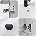Mobile bagno con rubinetto Grigio Cemento 42 x 40 x 74,5 cm - Foto miniatura 8