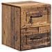Mobiletto da notte a muro 2 pcs Legno antico 34,5 x 33 x 40 cm - Foto miniatura 3